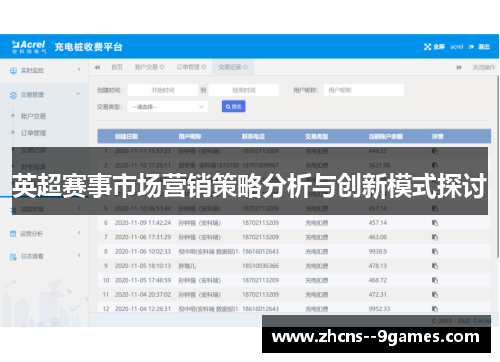 英超赛事市场营销策略分析与创新模式探讨