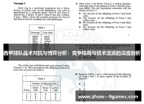西甲球队战术对抗与博弈分析：竞争格局与技术流派的深度剖析